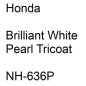 Preview: Honda, Brilliant White Pearl Tricoat, NH-636P.